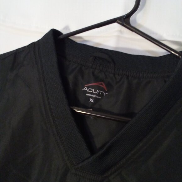 Acuity Pullover Vest Jacket Mens XL Sleeveless Logo Pockets Black - Picture 9 of 13